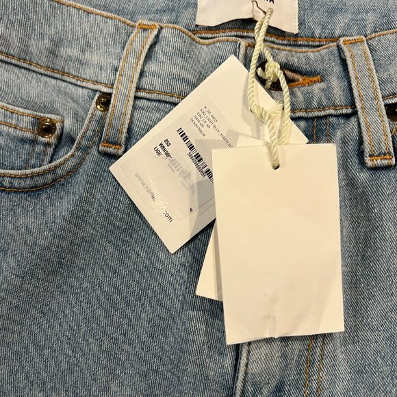 NWT Nanushka Bermuna Long Blue Jean Shorts Size 28 - Picture 5 of 8